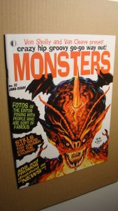 CRAZY HIP GROOVY GO-GO WAY OUT MONSTERS 32 *HIGH GRADE* *RARE* FAMOUS MONSTERS 