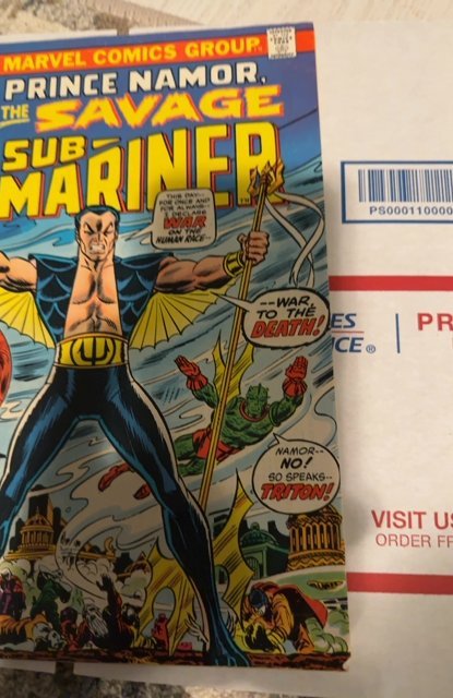 Sub-Mariner #67 (1973)fantastic four/Triton app