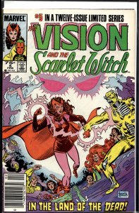The Vision and the Scarlet Witch #5 Newsstand Edition (1986) The Vision
