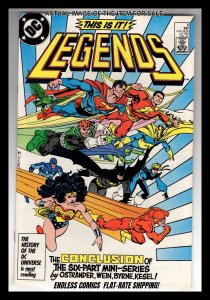 Legends #6 (1987) VF+ John Byrne Story & Art! / EBI#2