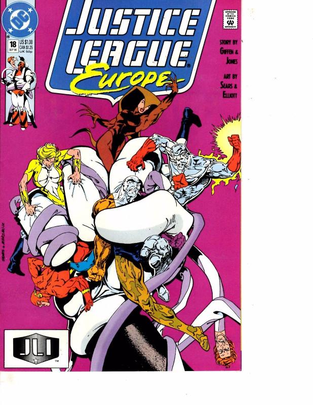 Lot Of 6 Justice League Europe DC Comic Books #18 19 20 22 23 26 WT15