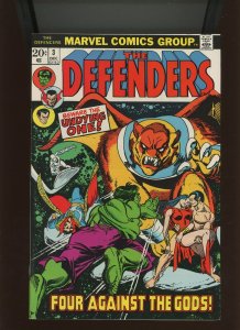 (1972) The Defenders #3: BRONZE AGE! FOUR AGAINST THE GODS (9.0)