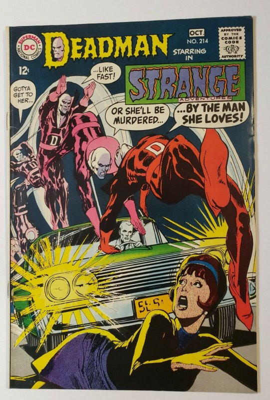 Strange Adventures #214 Deadman Neal Adams Art DC Comics Silver Age 1968 VF-