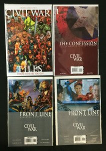 MARVEL COMICS CIVIL WAR #1-7 PLUS 17 TIE IN COMICS VF-NM