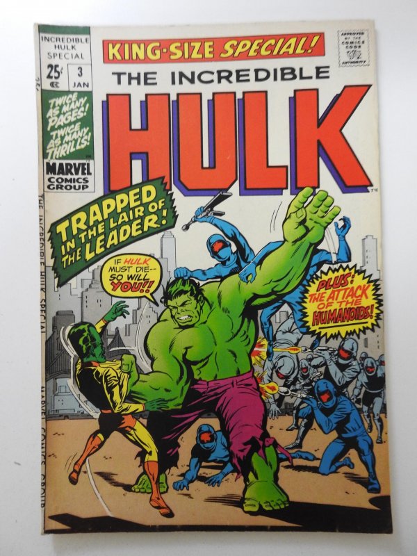 The Incredible Hulk Annual #3 (1971) VF+ Condition