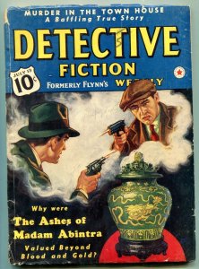 Detective Fiction Weekly Pulp July 13 1940- Green Lama- Ashes of Madam Abintra