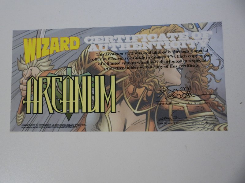 Arcanum #½ (1997) Wizard Exclusive W/COA VF Condition