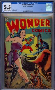 WONDER COMICS #12 CGC 5.5 BONDAGE COVER GRAHAM INGELS