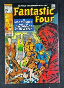 Fantastic Four (1961) #96 FN+ (6.5) Mad Thinker Jack Kirby Cover and Art