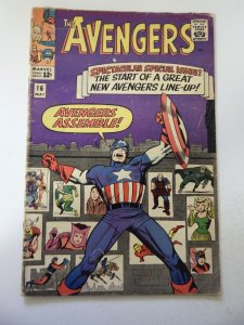 The Avengers #16 GD/VG Cond moisture stains bc, centerfold detached at 1 staple