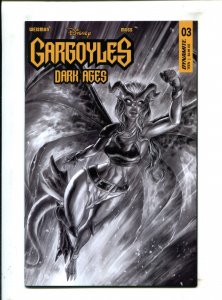Gargoyles: Dark Ages #3 - Alan Quah 1:15 B+W Incentive Variant (9.2ob) 2023