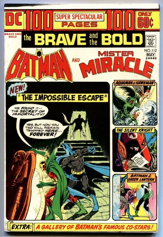 BRAVE AND THE BOLD #112-1974-BATMAN/MR. MIRICLE