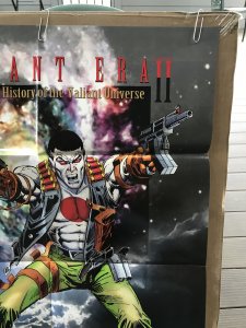 BLOODSHOT VALIANT ERA II folded Promo Poster : 1994 34”x22” NM; Upper Deck