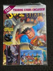 1994 SUPERMAN & BATMAN Magazine #3 VF+ 8.5 with Card Inserts