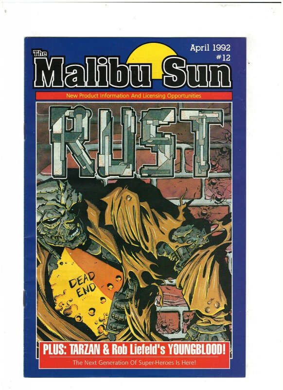 Malibu Sun #12 VF 8.0 Rust, Rob Liefeld's Youngblood 1992 