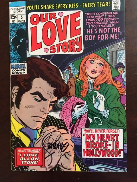 OUR LOVE STORY #5 SIGNED STERANKO GLOSSY F/VF RARE HTF ISSUE