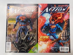 3 Superman Action Comics DC comic books #21 22 23 14 KM8