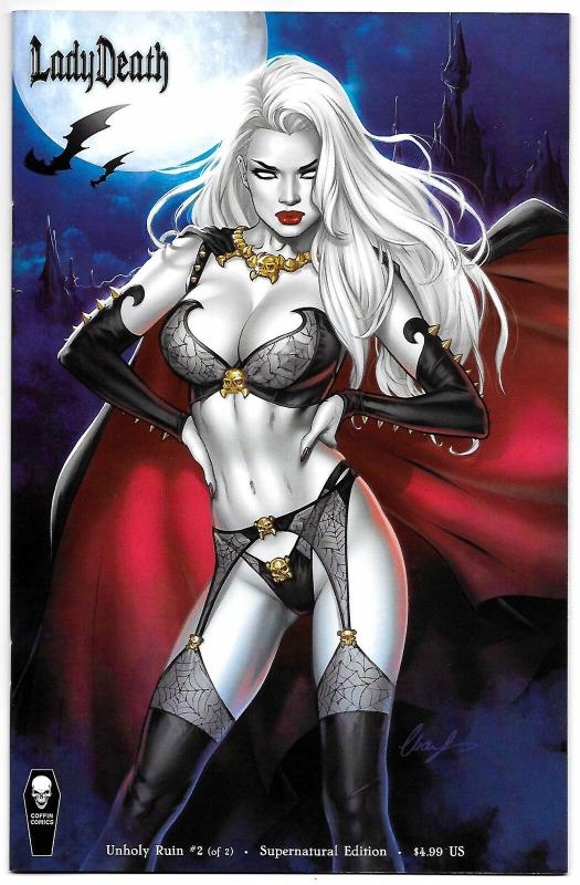 Lady Death Unholy Ruin #2 Supernatural Edition (Coffin, 2018) NM