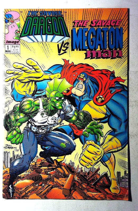 Savage Dragon vs. Savage Megaton Man Special #1 1993 Image 1st Print Comic Book