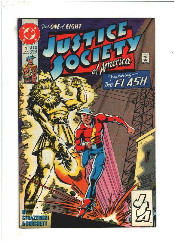 Justice Society of America #1 VF+ 8.5 DC Comics 1991 Golden Age Flash