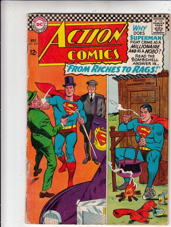 Action Comics #337 (May-66) VG+ Affordable-Grade Superman, Supergirl