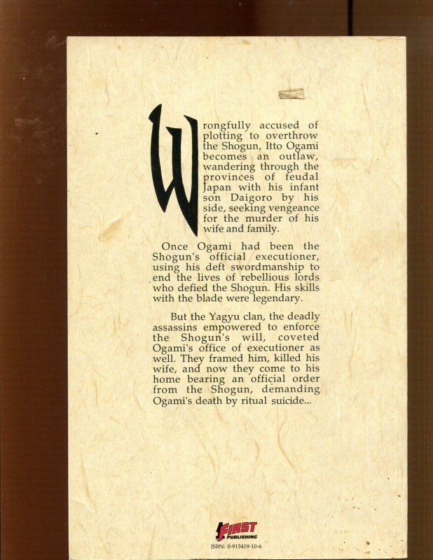 Lone Wolf & Cub - Frank Miller Cover Art! (9.0) 1987 TPB