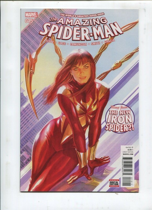 AMAZING SPIDER-MAN #15 - MARY JANE..THE NEW IRON SPIDER?! - (9.2)