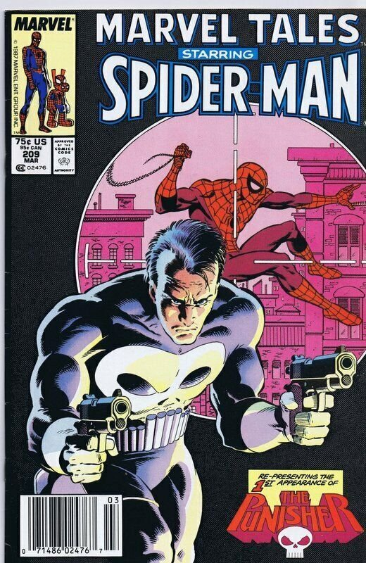 Marvel Tales #209 ORIGINAL Vintage 1988 Spider-Man Punisher Reprints ASM 129