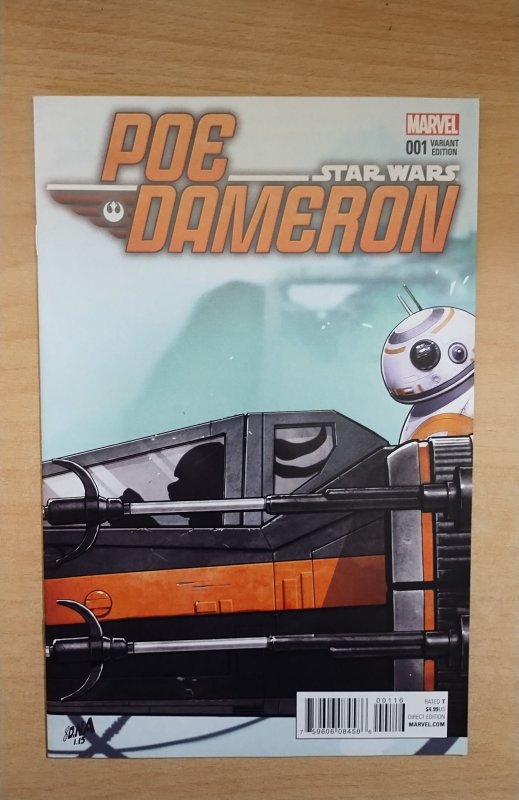 Poe Dameron #1 Jaxxon Celebration David Nakayama Color Variant (2016)