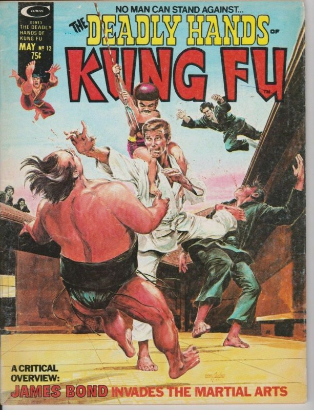 DEADLY HANDS OF KUNG FU #12 1975 MARVEL / NEAL ADAMS JAMES BOND COVER