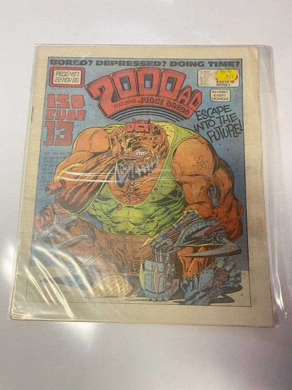 2000 AD Judge Dredd Prog 497 IPC MAGAZINES LTD. UK Comic Newspaper 6 KM47