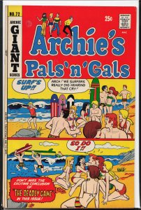 Archie's Pals 'N' Gals #72 (1972) Archie
