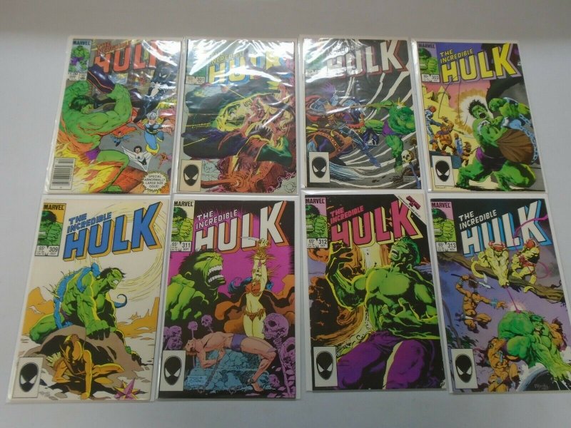 Incredible Hulk comic lot 28 different from #300-350 avg 8.0 VF (1984-88) 