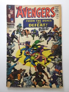 The Avengers #24 (1966) vs Kang The Conqueror! Solid VG- Condition!