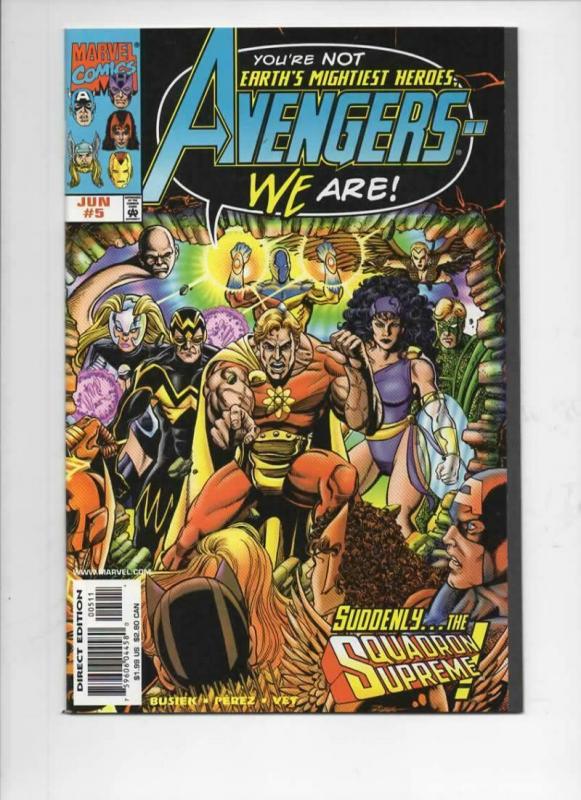 AVENGERS #5, NM, Captain America, Thor, 1998, more Marvel in store