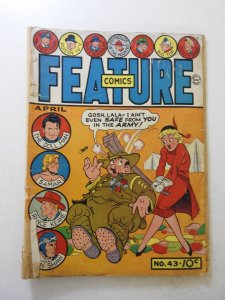 Feature Comics #43 (1941) PR  Condition see desc