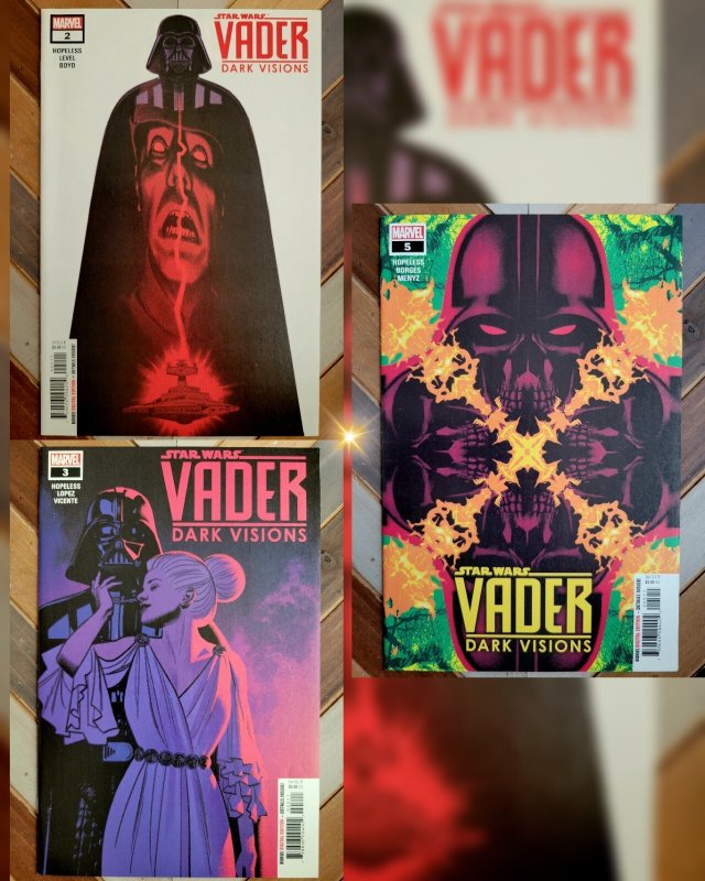 Lot of 3 Star Wars Vader: Dark Visions #2, 3, 5 (2018) Greg Smallwood Covers NM-