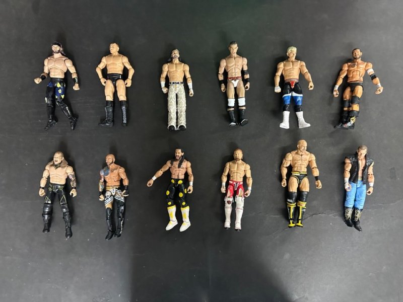 WWE AEW Mattel Elite Lot of 105 With Accessories