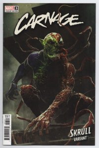 Carnage #3 Bjorn Barends Skrull Variant (Marvel, 2022) NM