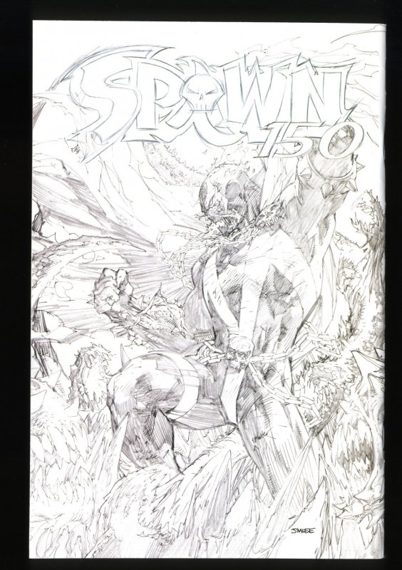 Spawn #150 VF/NM 9.0 Capullo Variant Black and White 2005!