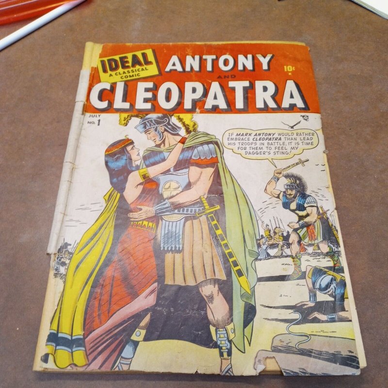 IDEAL A CLASSIC COMIC #1 JULY 1948 TIMELY ANTONY AND CLEOPATRA GGA golden age