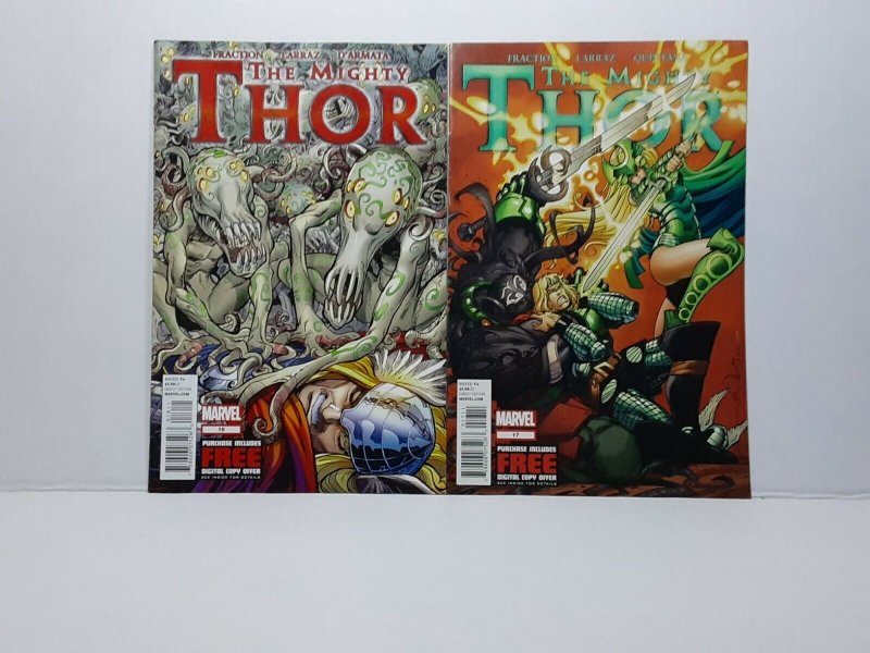 THOR #16 AND 17 - MATT FRACTION - WALT SIMONSON VARIANT - FREE SHIPPING!