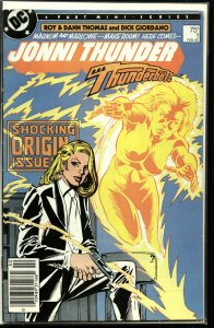 Jonni Thunder #1 (1985) Thunderbolt [Key Issue]