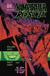 VAMPIRELLA RED SONJA (2019 DYNAMITE) #4 VARIANT CVR D ROMERO & BELLAIRE