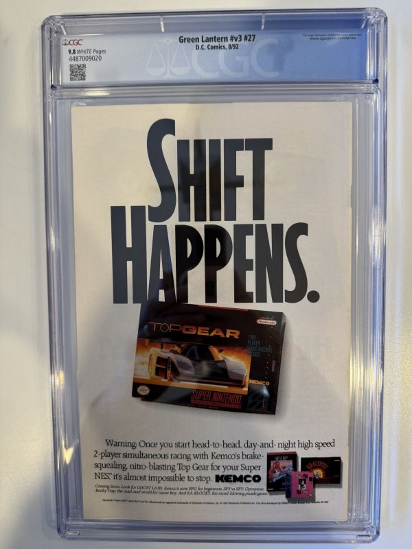 Green Lantern #27 CGC 9.8 DC ( 1992)