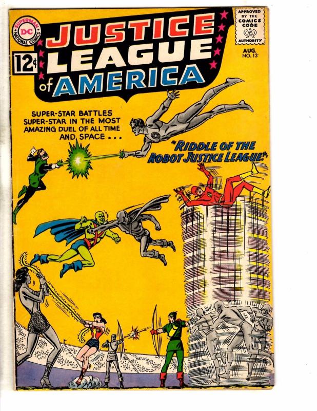 Justice League Of America # 13 FN DC Comic Book Flash Green Lantern Batman LD1
