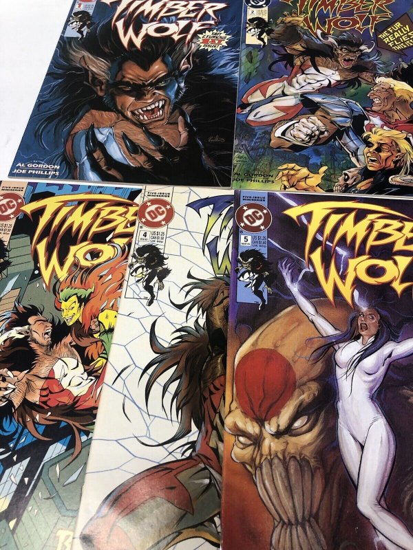 Timber Wolf (1992) #1 2 3 4 5 1-5 (VF/NM) Complete Set character from the Legion