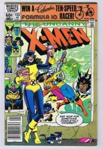 X Men #153 ORIGINAL Vintage 1982 Marvel Comics Kitty Pryde
