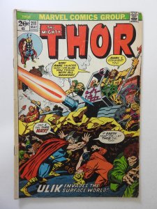 Thor #211 (1973) VG- Condition! 1 in spine split