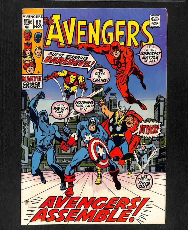 Avengers #82 Daredevil Appearance Black Panther!